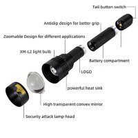 Супер Мощен LED Фенер P50, USB, Презареждаема батерия, снимка 4 - Къмпинг осветление - 41314813