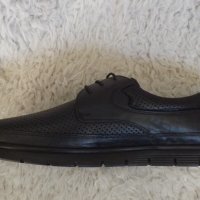 Обувки, естествена кожа, черни, код 541/ББ1/69, снимка 3 - Спортно елегантни обувки - 42539214