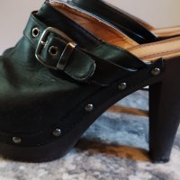 Ново винтидж/ vintage сабо , снимка 7 - Дамски обувки на ток - 41443722