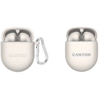 Безжични слушалки тапи, Canyon TWS-6, Бежов, SS301544, снимка 1 - Bluetooth слушалки - 39956892