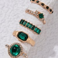 Дамски моден комплект бижута(пръстени), 3модела - 023, снимка 6 - Пръстени - 41292682