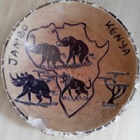 мраморна чиния от Кения, Африка, снимка 1 - Декорация за дома - 42025649