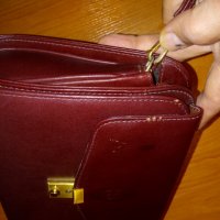 Мъжка чанта за ръка от естествена кожа Нова! марка Mihail бордо с ключалка, снимка 16 - Чанти - 34441227