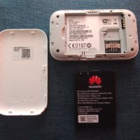 Супер 4G джобен рутер ( бѝсквитка ) Huawei  работи с сим карти на виваком България , снимка 4 - Рутери - 40544303