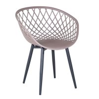 Икономични дизайнерски градински пластмасови столове кресла в черен цвят , снимка 6 - Градински мебели, декорация  - 40215212