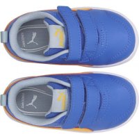 НАМАЛЕНИЕ!!!Бебешки спортни обувки PUMA COURTFLEX Сини с жълт акцент, снимка 4 - Бебешки обувки - 34091280