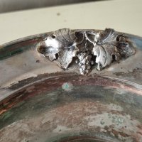 посребрена метална купа арт деко, снимка 4 - Други ценни предмети - 41575243