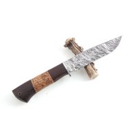  Ловен нож  Ст 65х13 - тип дамаска стомана " Охотник", снимка 3 - Ножове - 40769892