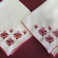 Стари Ръчно Пошивани Дамски Кърпи 2 броя коприна, снимка 2 - Антикварни и старинни предмети - 25417647