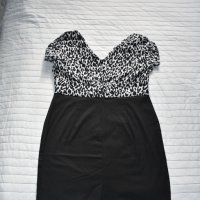 Елегантна права рокля, размер 46, снимка 3 - Рокли - 39481867