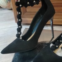 Нови, елегантни дамски обувки на ток, номер 39, снимка 6 - Дамски елегантни обувки - 41726632