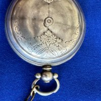 Джобен сребърен часовник (Английски за турската армия 1850г.), снимка 3 - Антикварни и старинни предмети - 41793789