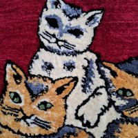 Ретро фъкан килим ,,Котета,,, снимка 3 - Антикварни и старинни предмети - 41038164