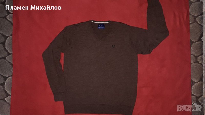  Fred Perry Merino-Ориг. Пуловер, снимка 1