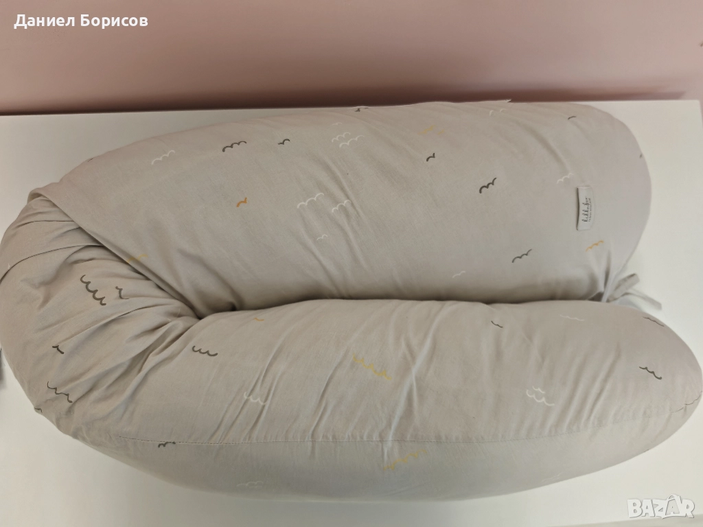 Голяма мултифункционална възглавница за бременни и кърмене KikkaBoo, снимка 1