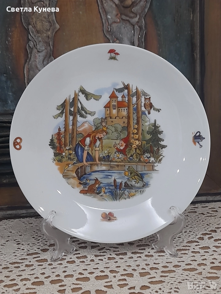 Чинийка с декор детски мотиви , снимка 1