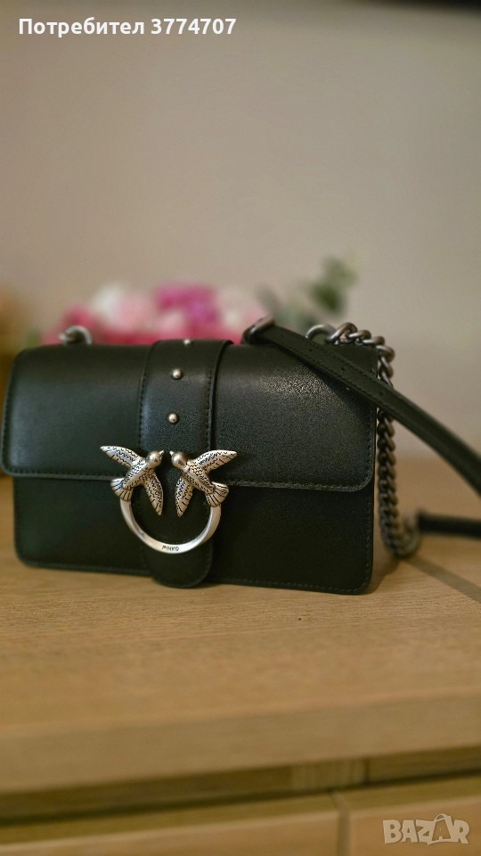 Чанта Pinko - черна ***СРЕБЪРНА***, снимка 1