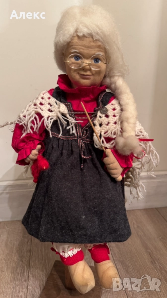 Винтидж, ръчно изработена кукла– Норвегия, 1960г! , снимка 1