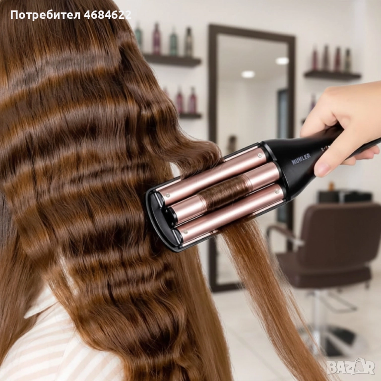 Преса за къдрене на коса 4in1 Muhler MHS-999, снимка 1