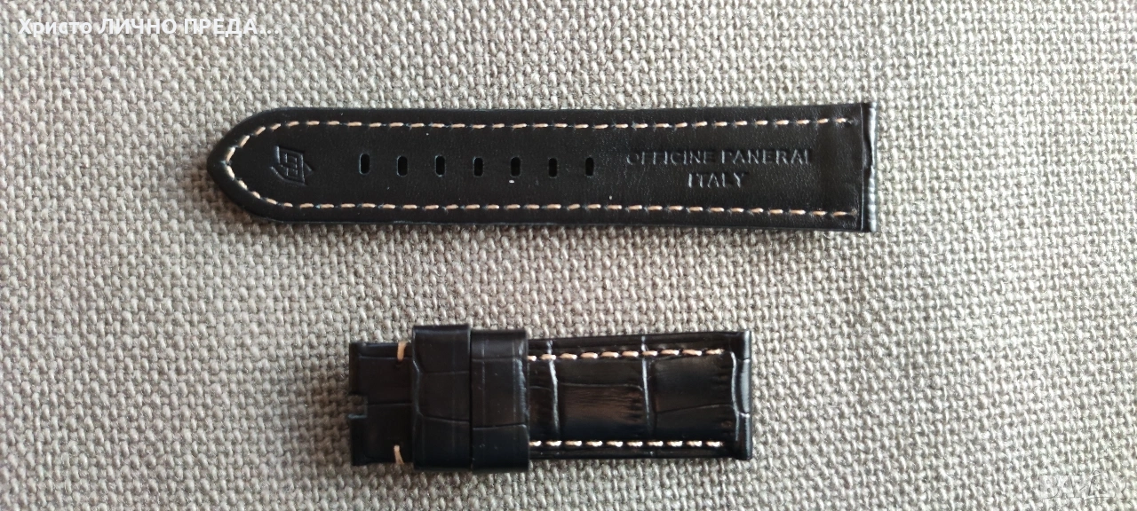 Оригинална каишка за PANERAI 24 мм., снимка 1