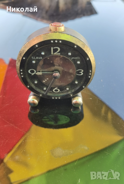 Будилник настолен часовник Слава за незрящи слепи, снимка 1