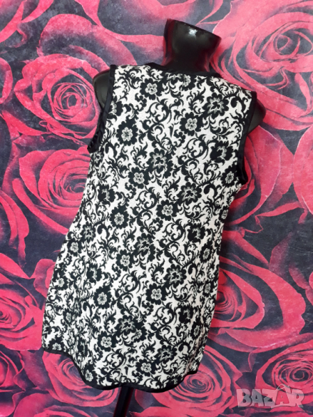 Флорален пепит елек - елече ХС/С, снимка 1