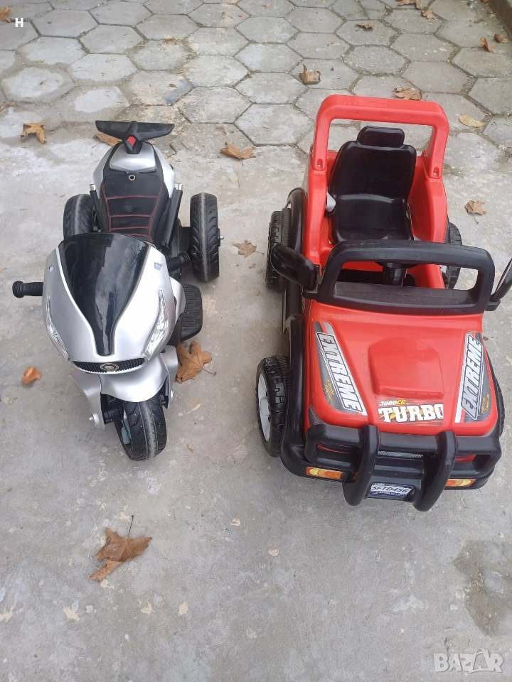Детски електрически мотор и джип, снимка 1