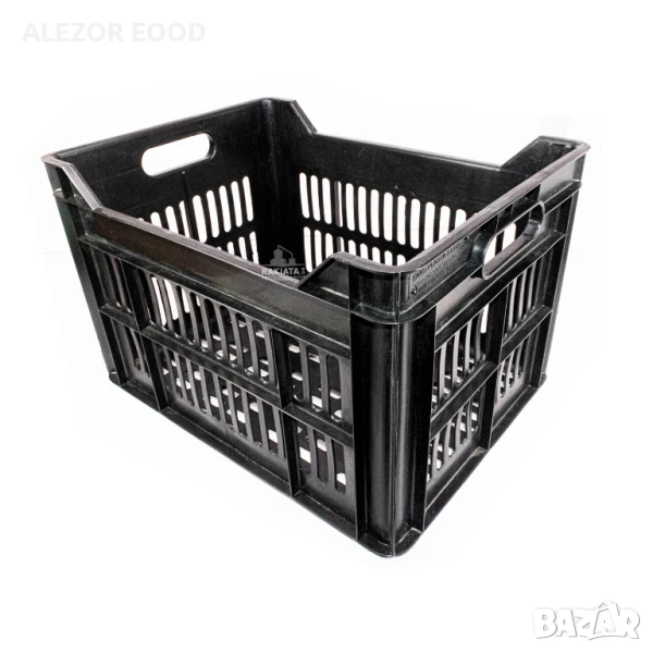Касетка за плодове и зеленчуци 35х53x24 см, черна, снимка 1