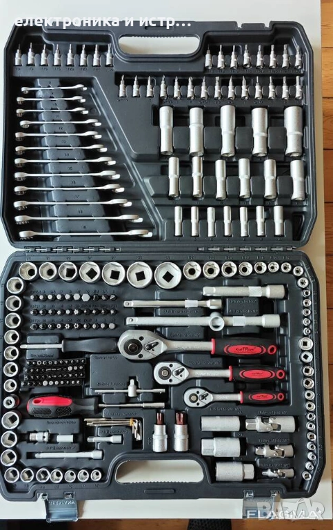 Професионален комплект гедоре KrafTRoyal 216 части гидория , снимка 1