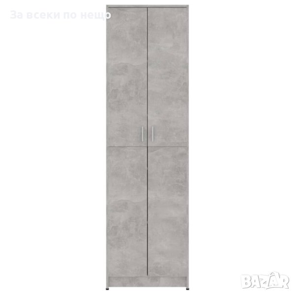 Гардероб за антре, бетонно сив, 55x25x189 см, ПДЧ, снимка 1