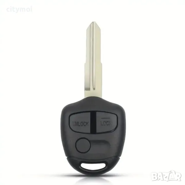 Кутийка за ключ с 3 бутона и острие за Mitsubishi Lancer Colt Evolution Grandis Outlander, снимка 1