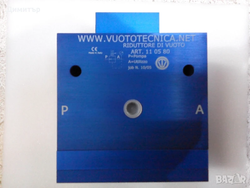 VUOTOTECNIKA 11 05 80 Вакуум регулатор, снимка 1