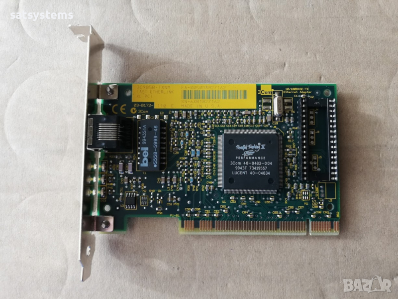 3COM 3C905B-TXNM 10/100Base-TX Network Controller Card PCI, снимка 1