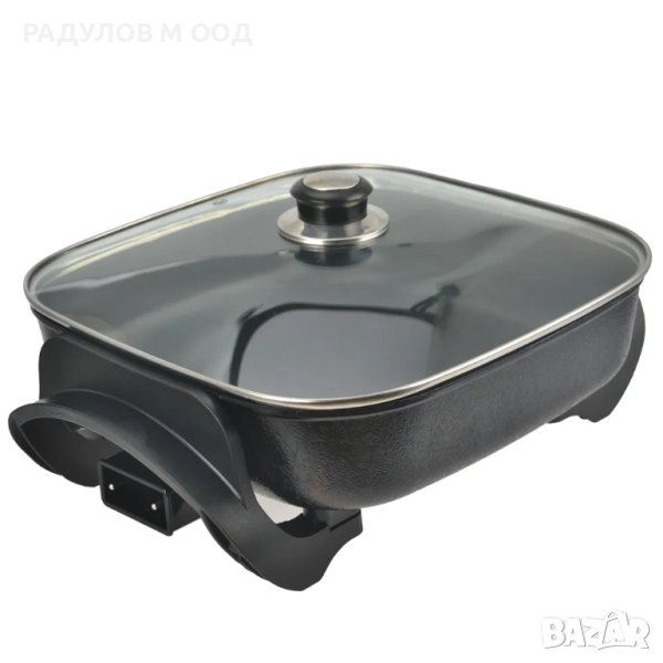 Електрическа тава с капак ELITE FP-1500BL 1500W, снимка 1