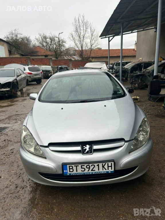 Peugeot 307 cc 2.0i 16v 136hp 2004г. Пежо 307 цц на части , снимка 1
