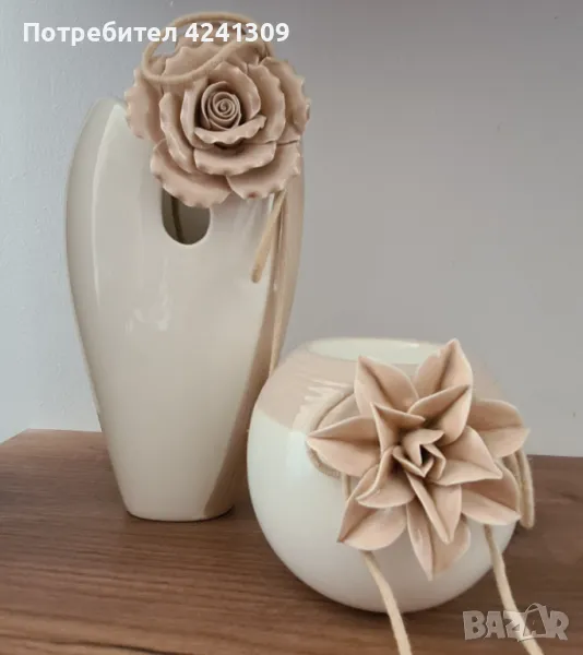 Декоративна ваза + свещник, снимка 1
