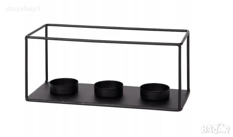 Свещник за чаени свещи Zd Trading 9,5 см, 3 свещи, снимка 1