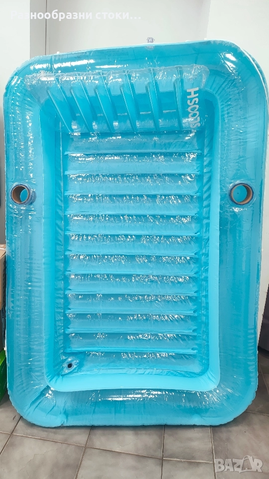 Надуваем басейн за тен Sloosh в син/циан цвят. , снимка 1
