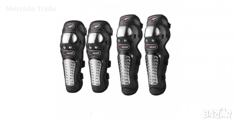 Наколенки и налакътници, 2406, С метални пластини, Черни, снимка 1