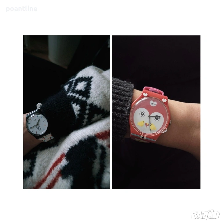 2 за 50€ часовници Swatch Watch PyeongChang и Choupinou часовник, снимка 1