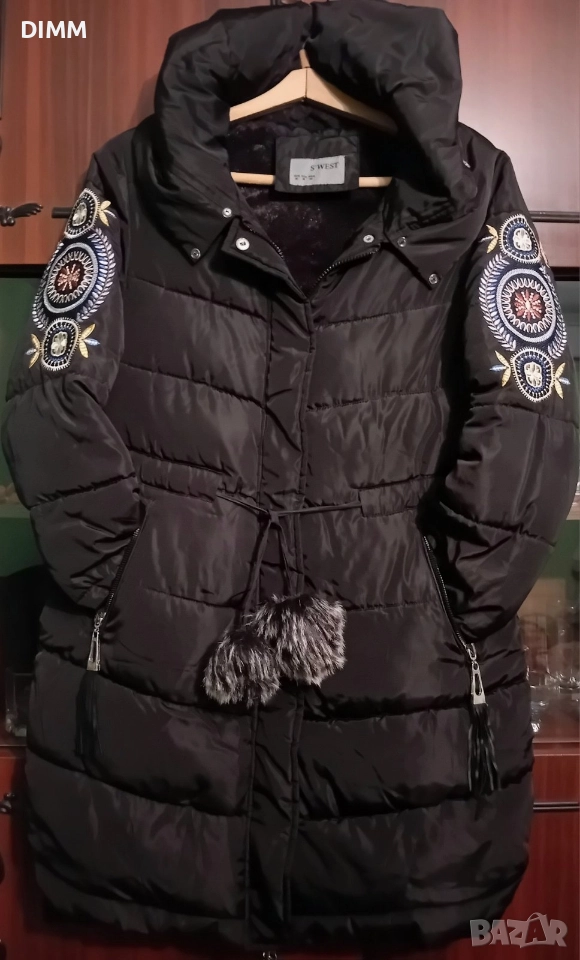 Дамско дълго яке М-L, снимка 1