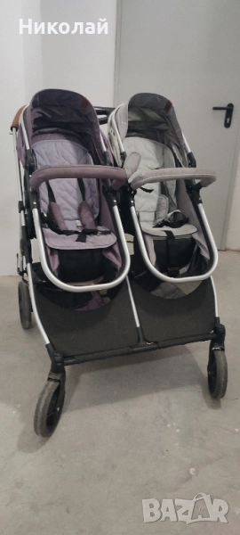 Бебешка количка Chipolino DuoSmart за близнаци , снимка 1