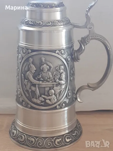 Халба от калай, 1300 мл.,  Antik*Vintage#33, снимка 1