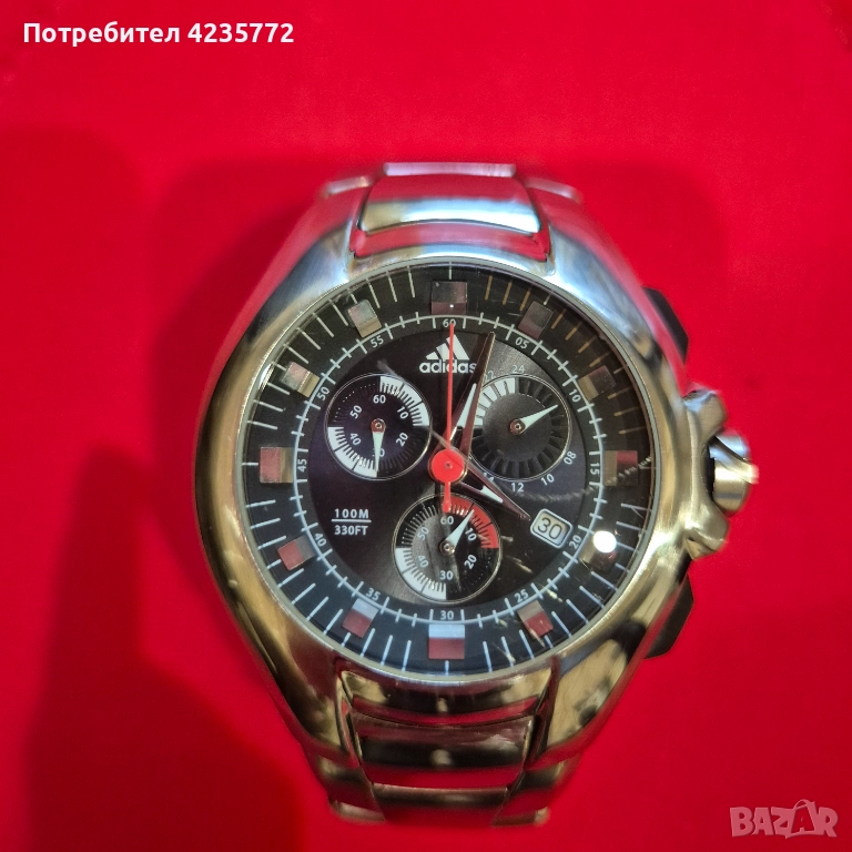 Adidas кварцов хронограф. , снимка 1