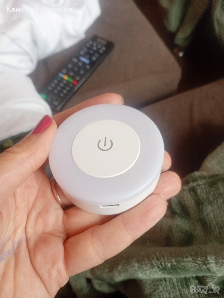 Сензорна LED лампа-зареждане с кабел,модел с батерии , снимка 1