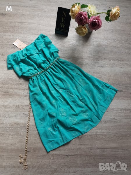 НОВА кукленска рокля + колан, снимка 1