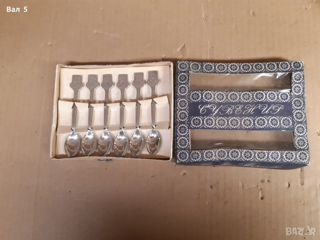 Комплект от 6 лъжички за кафе - Велико Търново . Сувенир, снимка 1