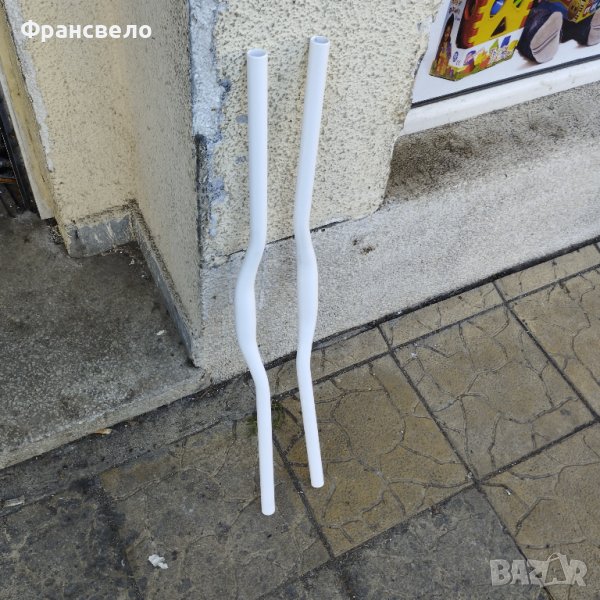 Бяло кормило за велосипед колело 31.8на 760, снимка 1