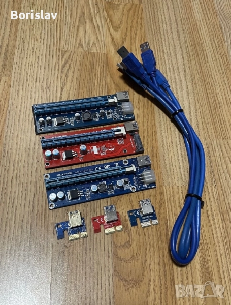 PCIE Extenders, USB Risers, Екстендери, Рейзери, снимка 1
