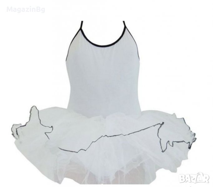 Танцувално (балетно) трико с тънки презрамки и туту поличка рокля , снимка 1